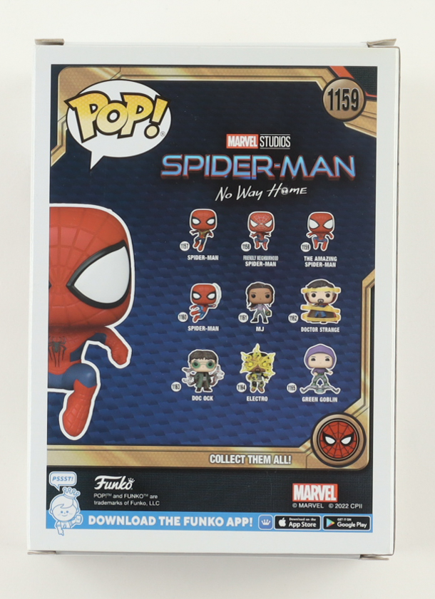 Andrew Garfield Signed "Spider-Man: No Way Home" #1159 The Amazing Spider-Man Funko Pop! Bobble-Head Vinyl Figure (AutographCOA) at PristineAuction.com Andrew Garfield Signed "Spider-Man: No Way Home" #1159 The Amazing Spider-Man Funko Pop! Bobble-Head Vinyl Figure (AutographCOA) at PristineAuction.com