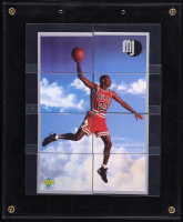 Michael Jordan 1998 Upper Deck MJ Sticker Collection #1-8 Acrylic Encapsulation Display at PristineAuction.com