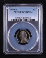 1993-S Jefferson 5C Nickel (PCGS PR69DCAM) at PristineAuction.com