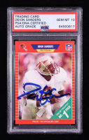 Deion Sanders Signed 1989 Pro Set #486 RC (PSA | Autograph Grade 10) at PristineAuction.com