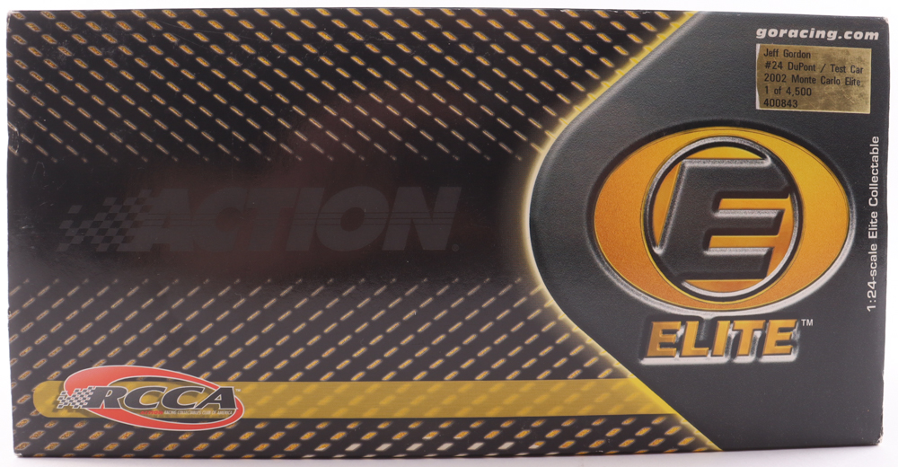 Jeff Gordon LE NASCAR #24 Dupont / Test 2002 Car Chevy Monte Carlo Elite 1:24 Scale Diecast Car at PristineAuction.com Jeff Gordon LE NASCAR #24 Dupont / Test 2002 Car Chevy Monte Carlo Elite 1:24 Scale Diecast Car at PristineAuction.com