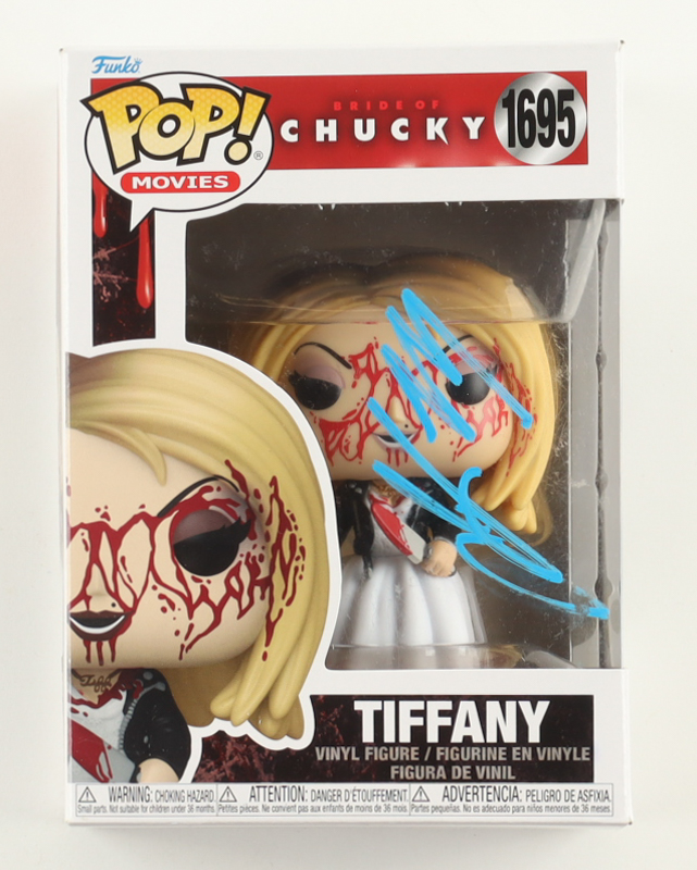 Jennifer Tilly Signed "Bride of Chucky" #1695 Tiffany Funko Pop! Vinyl Figure (AutographCOA) at PristineAuction.com Jennifer Tilly Signed "Bride of Chucky" #1695 Tiffany Funko Pop! Vinyl Figure (AutographCOA) at PristineAuction.com