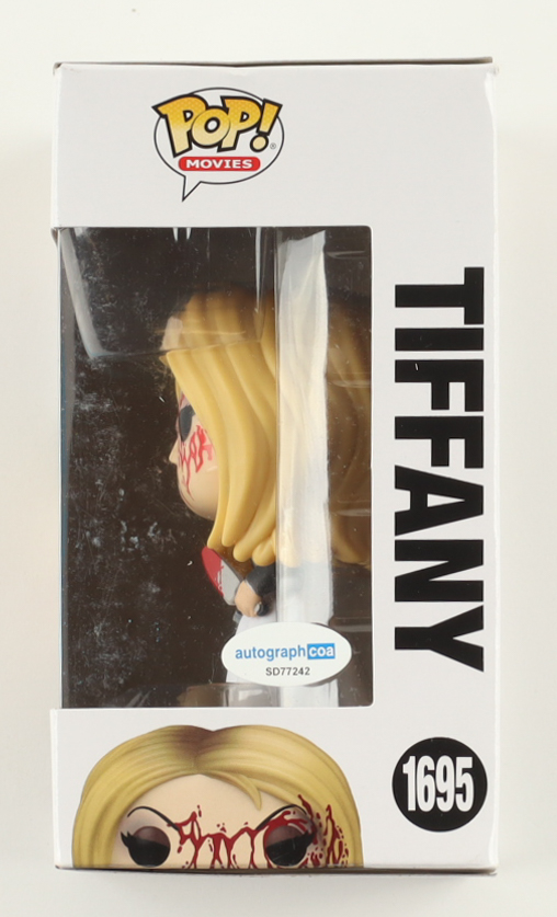 Jennifer Tilly Signed "Bride of Chucky" #1695 Tiffany Funko Pop! Vinyl Figure (AutographCOA) at PristineAuction.com Jennifer Tilly Signed "Bride of Chucky" #1695 Tiffany Funko Pop! Vinyl Figure (AutographCOA) at PristineAuction.com