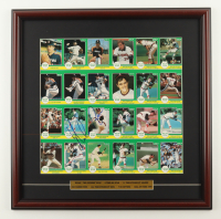 Nolan Ryan Signed 1986 Star Baseball Custom Framed Uncut Card Sheet Display of (24) Cards (PSA) at PristineAuction.com