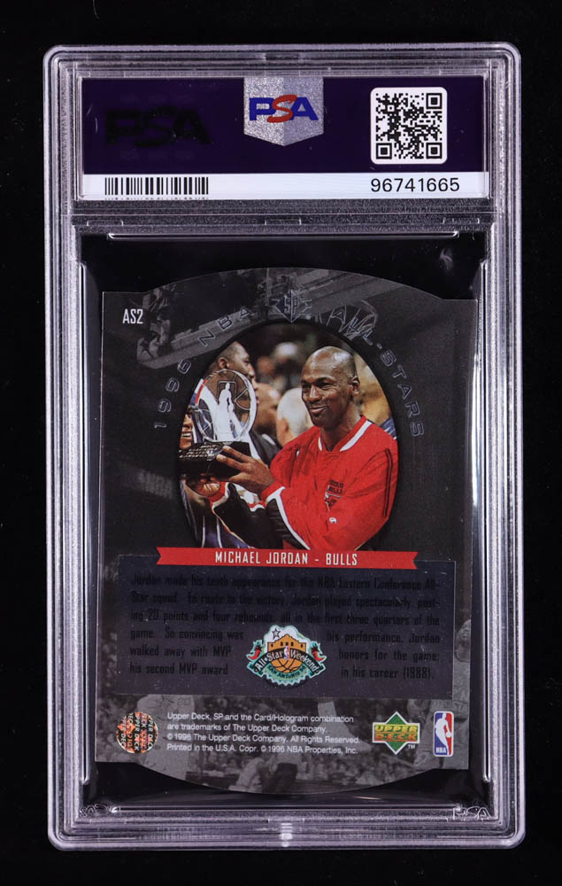Michael Jordan 1995-96 SP All-Stars #AS2 (PSA 9) at PristineAuction.com Michael Jordan 1995-96 SP All-Stars #AS2 (PSA 9) at PristineAuction.com