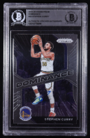 Stephen Curry Signed 2020-21 Panini Prizm Dominance #24 (BGS) at PristineAuction.com