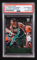 Giannis Antetokounmpo Signed 2013-14 Panini #194 RC (PSA) at PristineAuction.com
