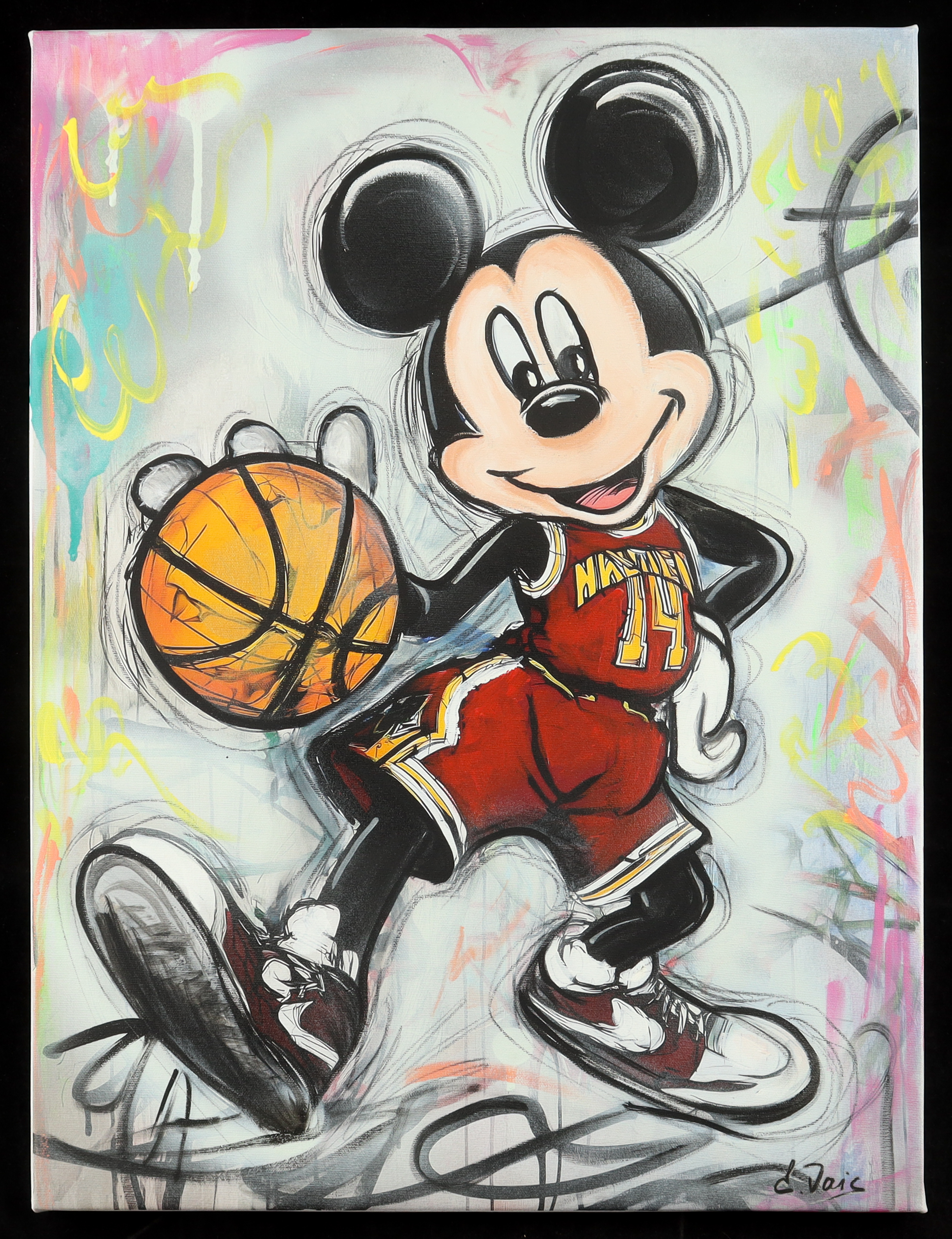 2025 "Mickey Mouse #2" by Elena Vaisman 18x24 Original Canvas Art (Vaisman) at PristineAuction.com 2025 "Mickey Mouse #2" by Elena Vaisman 18x24 Original Canvas Art (Vaisman) at PristineAuction.com