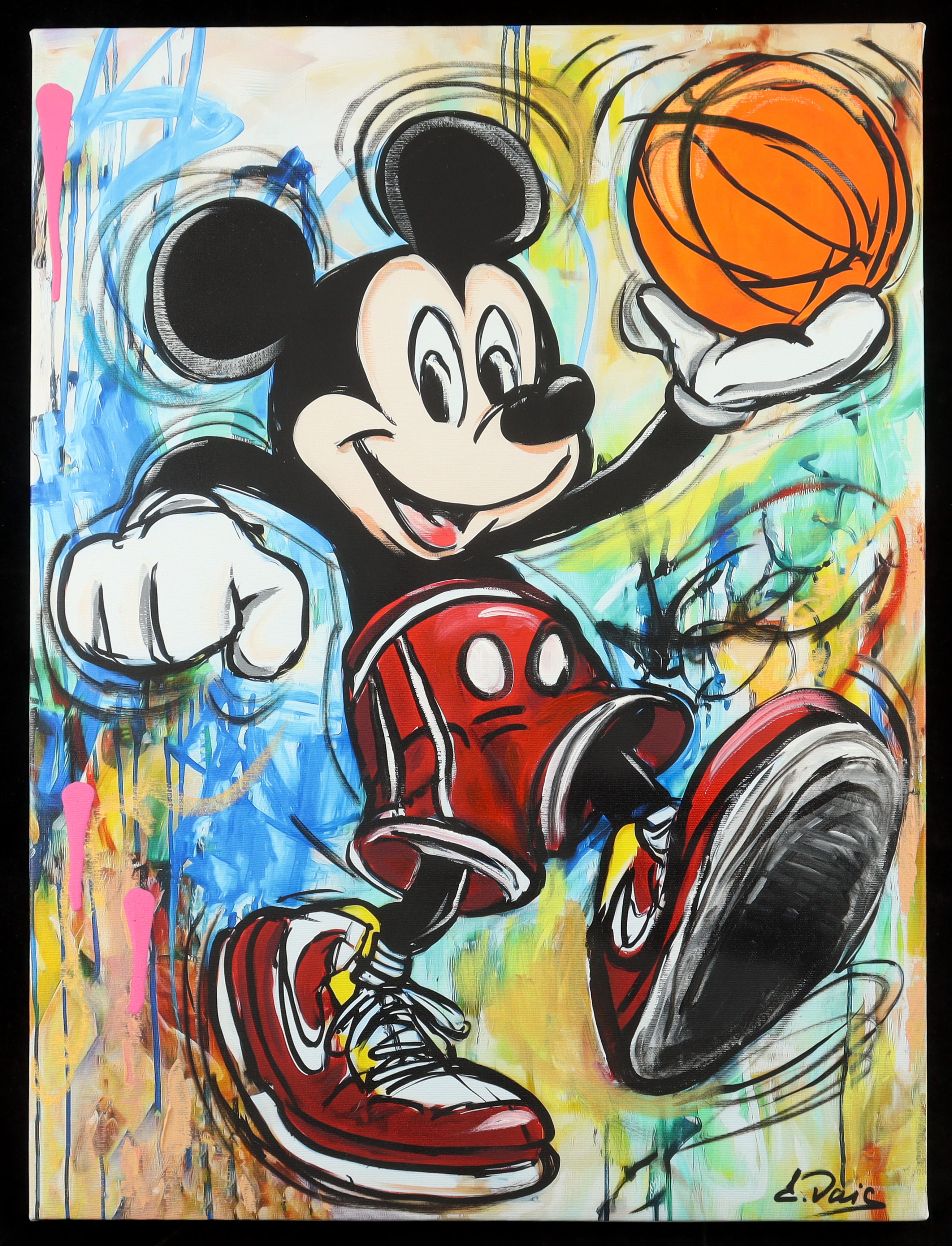 2025 "Mickey Mouse #3" by Elena Vaisman 18x24 Original Canvas Art (Vaisman) at PristineAuction.com 2025 "Mickey Mouse #3" by Elena Vaisman 18x24 Original Canvas Art (Vaisman) at PristineAuction.com