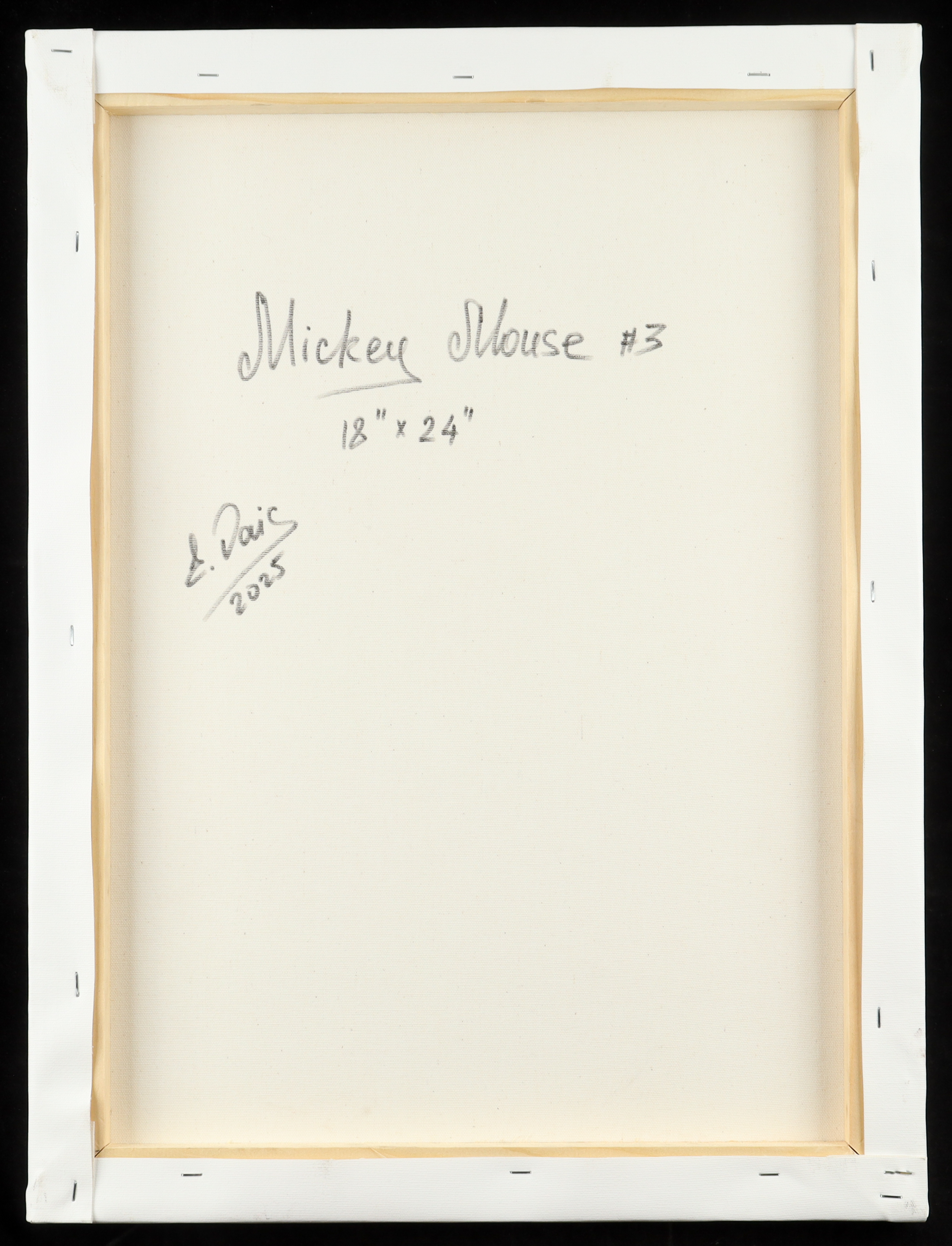 2025 "Mickey Mouse #3" by Elena Vaisman 18x24 Original Canvas Art (Vaisman) at PristineAuction.com 2025 "Mickey Mouse #3" by Elena Vaisman 18x24 Original Canvas Art (Vaisman) at PristineAuction.com