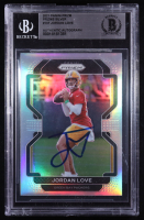 Jordan Love Signed 2021 Panini Prizm Prizms Silver #137 (BGS) at PristineAuction.com