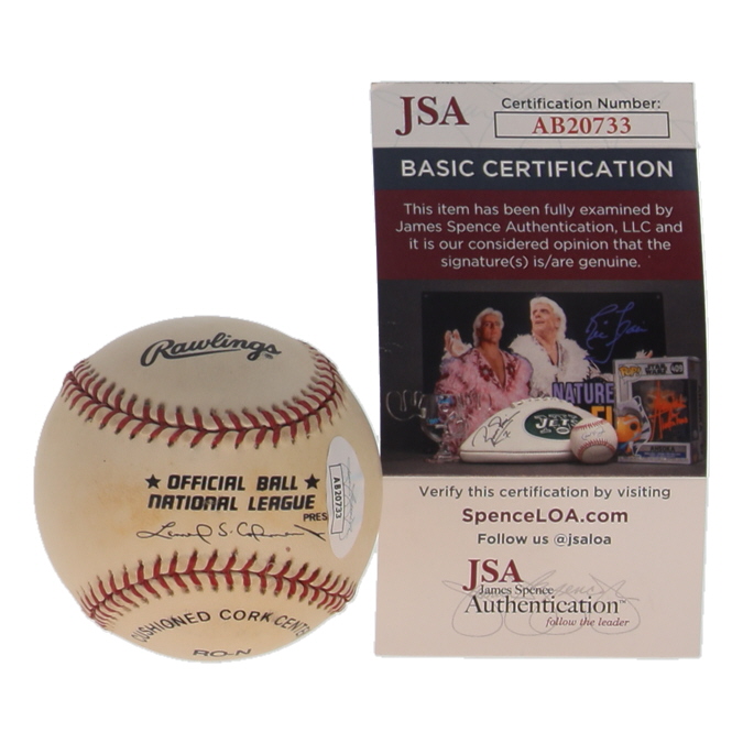 Jim Bunning Signed ONL Baseball (JSA) at PristineAuction.com Jim Bunning Signed ONL Baseball (JSA) at PristineAuction.com