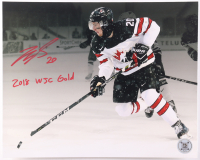 Michael McLeod Signed Team Canada 8x10 Photo Inscribed "2018 WJC Gold" (TS Sports Memorabilia) at PristineAuction.com