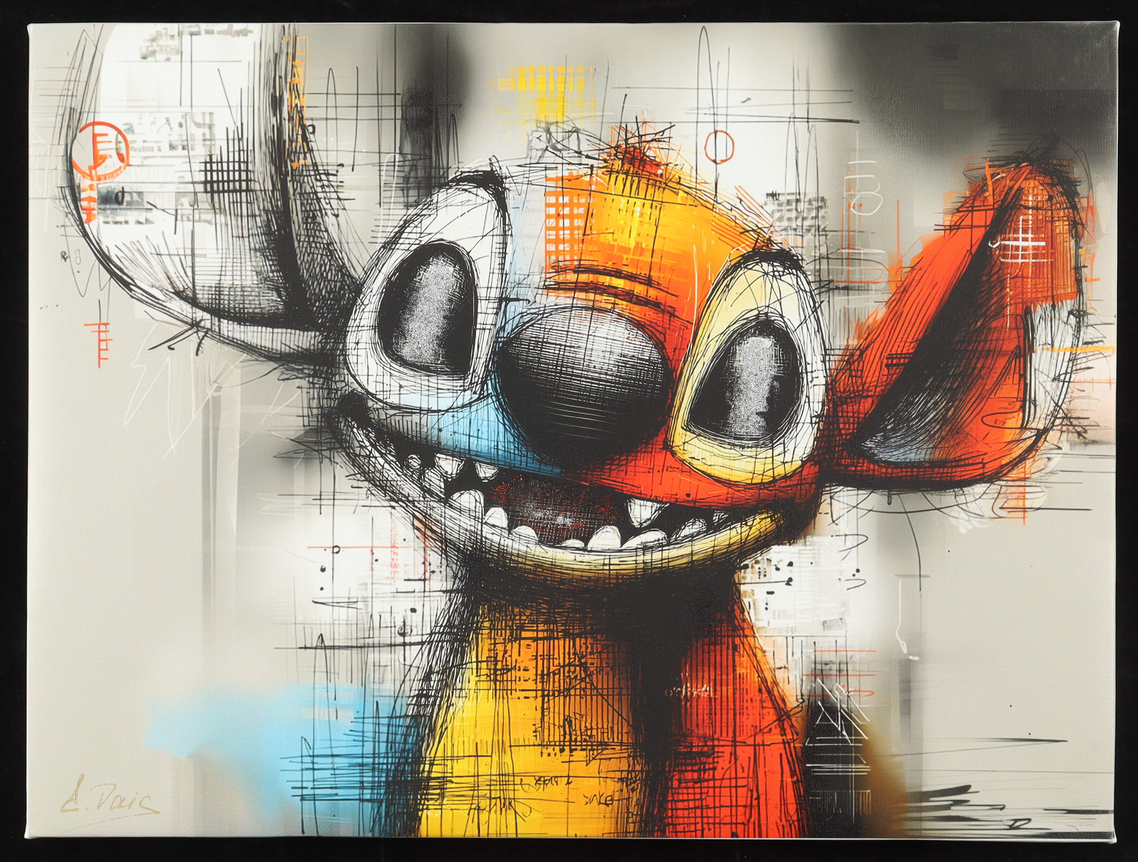 2025 "Stitch #2" by Elena Vaisman 18x24 Original Canvas Art (Vaisman) at PristineAuction.com 2025 "Stitch #2" by Elena Vaisman 18x24 Original Canvas Art (Vaisman) at PristineAuction.com