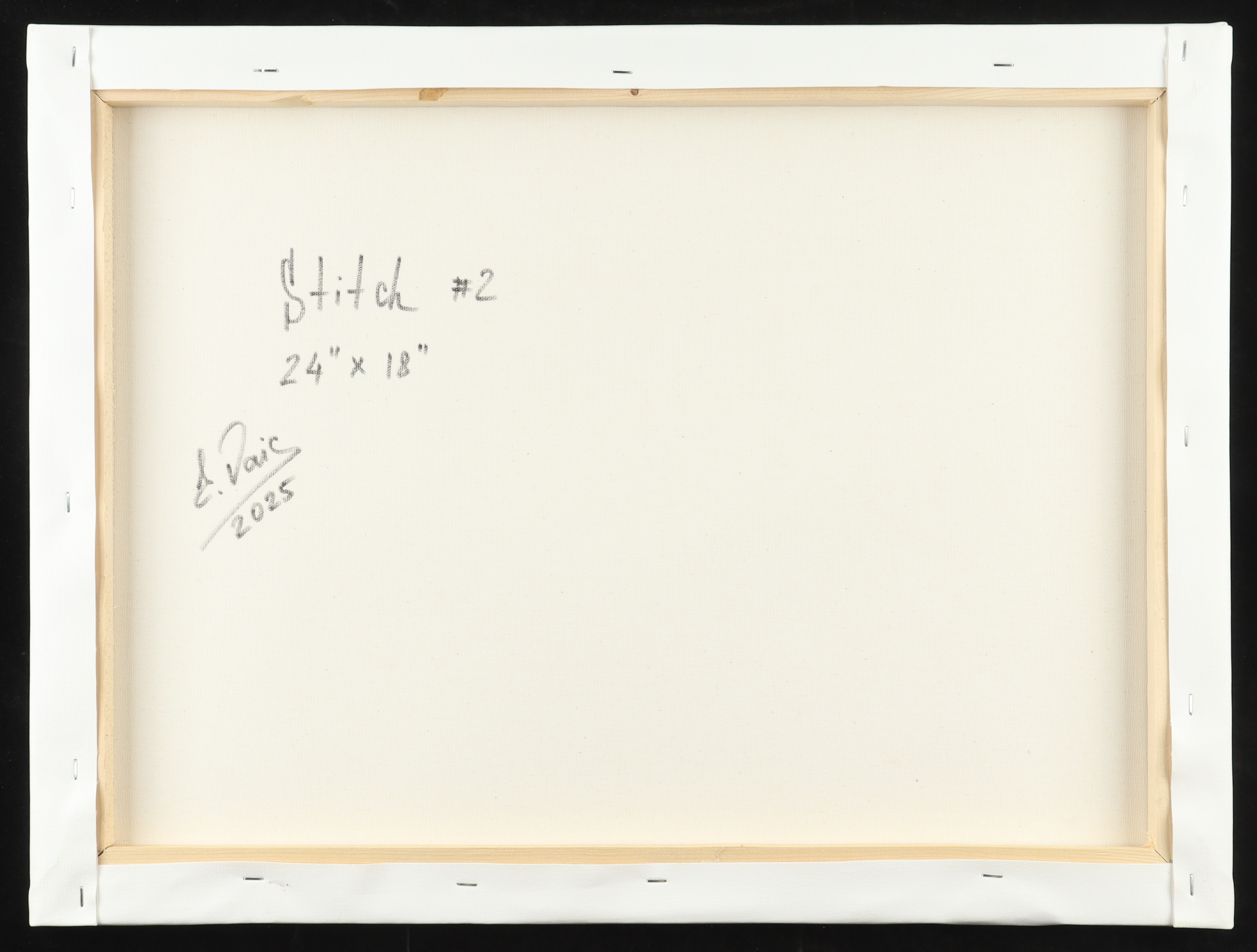 2025 "Stitch #2" by Elena Vaisman 18x24 Original Canvas Art (Vaisman) at PristineAuction.com 2025 "Stitch #2" by Elena Vaisman 18x24 Original Canvas Art (Vaisman) at PristineAuction.com