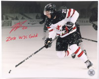 Michael McLeod Signed Team Canada 8x10 Photo Inscribed "2018 WJC Gold" (TS Sports Memorabilia) at PristineAuction.com