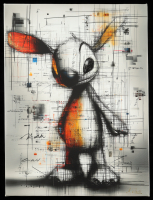 2025 "Stitch #1" by Elena Vaisman 18x24 Original Canvas Art (Vaisman) at PristineAuction.com