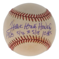 Frank "Hondo" Howard Signed OML Baseball with Multiple Career Stat Inscriptions (JSA) at PristineAuction.com