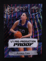 Ayoka Lee 2024 Leaf Metal Women Of Sport Her Story Blue Wave Pre-Production Proof #NNO #1/1 RC at PristineAuction.com