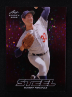 Sandy Koufax 2023 Leaf Trinity Steel Purple Star Prismatic #S67 #24/25 at PristineAuction.com
