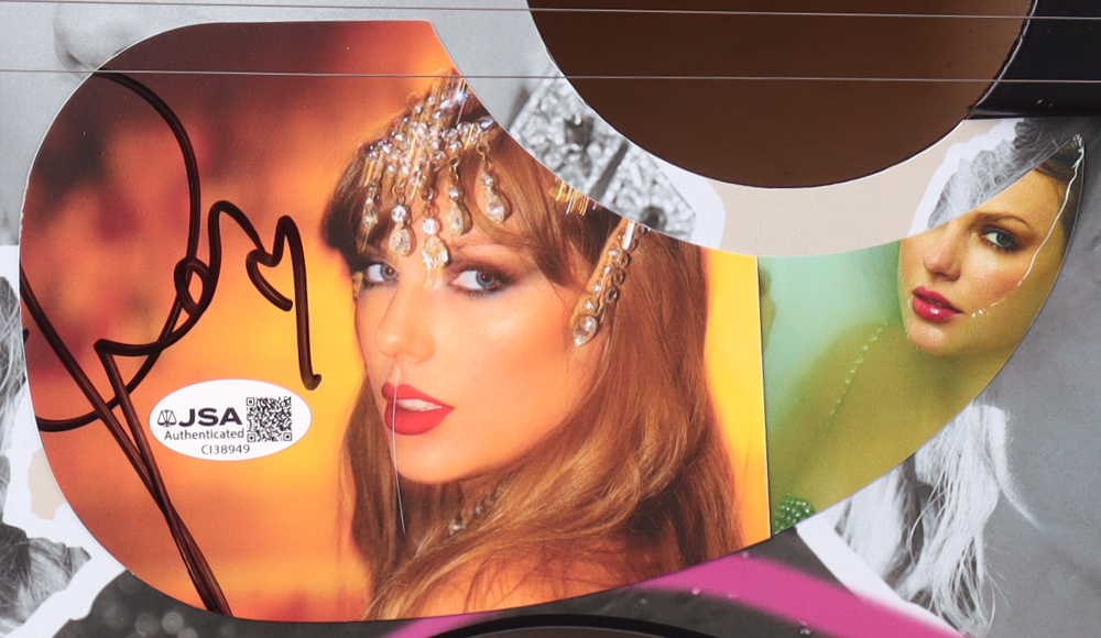 Taylor Swift Guitar with Signed Custom Insert Pickguard (JSA) at PristineAuction.com Taylor Swift Guitar with Signed Custom Insert Pickguard (JSA) at PristineAuction.com
