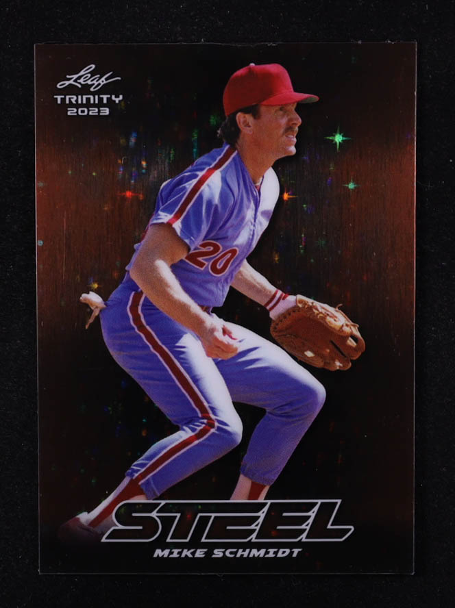 Mike Schmidt 2023 Leaf Trinity Steel Bronze Stars Prismatic #S49 #09/15 at PristineAuction.com Mike Schmidt 2023 Leaf Trinity Steel Bronze Stars Prismatic #S49 #09/15 at PristineAuction.com