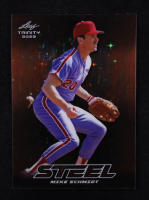 Mike Schmidt 2023 Leaf Trinity Steel Bronze Stars Prismatic #S49 #09/15 at PristineAuction.com