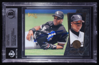 Frank Thomas Signed 1995 Select #22 (BGS) at PristineAuction.com