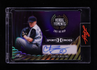 Curt Schilling 2026 Leaf Sports Heroes Heroic Moments Autographs Prismatic Purple #HMCS1 #3/8 at PristineAuction.com