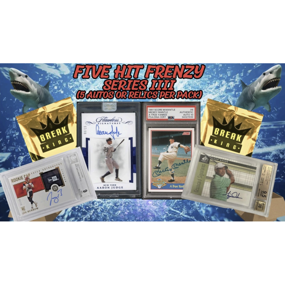 Break King: Five Hit Frenzy &mdash; Series IIII Mystery Box at PristineAuction.com