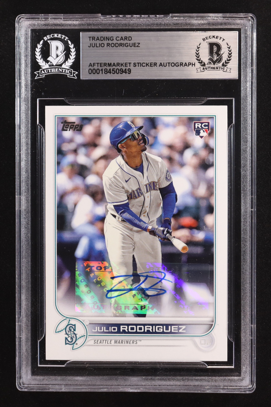 Julio Rodriguez Signed 2022 Topps Update Series #US44 RC (BGS) at PristineAuction.com Julio Rodriguez Signed 2022 Topps Update Series #US44 RC (BGS) at PristineAuction.com