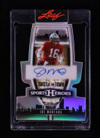 Joe Montana 2026 Leaf Sports Heroes Toast of the Town Autographs Prismatic Silver #TTJM1 #8/9 at PristineAuction.com