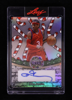 Allen Iverson 2025 Leaf Metal Happy Holidays Autographs Prismatic Silver #BAAI1 #11/15 at PristineAuction.com