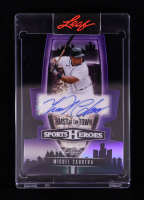 Miguel Cabrera 2026 Leaf Sports Heroes Toast of the Town Autographs Prismatic Purple #TTMG1 #1/8 at PristineAuction.com