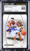 Allen Iverson Signed 2006-07 Fleer Hot Prospects #44 (CGC) at PristineAuction.com