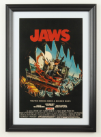 1975 "Jaws" Custom Framed Poster at PristineAuction.com
