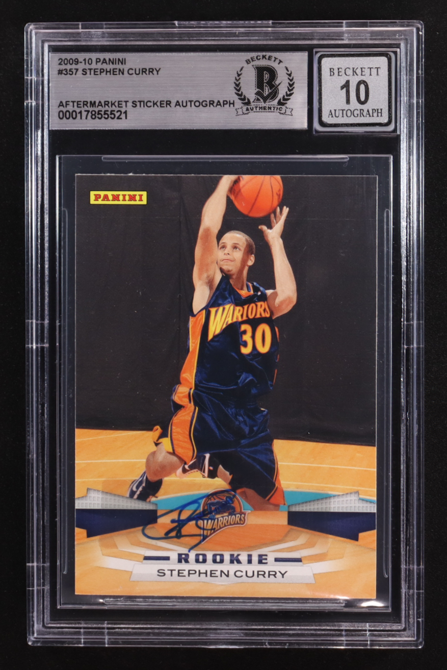 Stephen Curry Signed 2009-10 Panini #357 RC (BGS | Autograph Graded BGS 10) at PristineAuction.com Stephen Curry Signed 2009-10 Panini #357 RC (BGS | Autograph Graded BGS 10) at PristineAuction.com