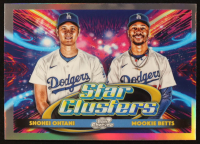 Mookie Betts / Shohei Ohtani 2025 Topps Cosmic Chrome Dual Star Clusters #DSC4 at PristineAuction.com