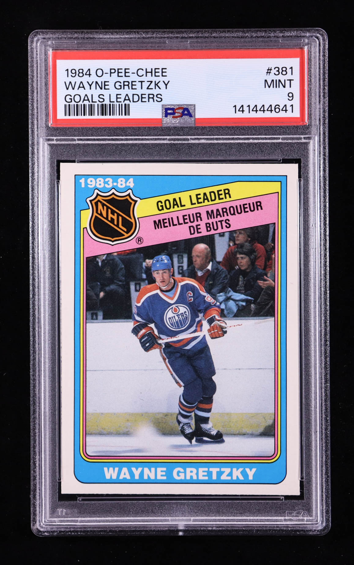 Wayne Gretzky 1984-85 O-Pee-Chee #381 LL (PSA 9) at PristineAuction.com Wayne Gretzky 1984-85 O-Pee-Chee #381 LL (PSA 9) at PristineAuction.com