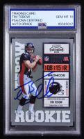 Tim Tebow 2010 Playoff Contenders #234A RC (PSA | Autograph Grade 10) at PristineAuction.com