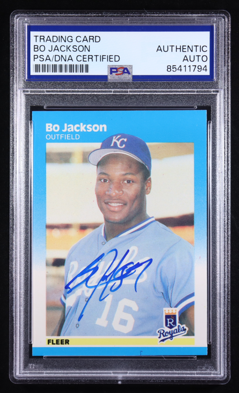 Bo Jackson Signed 1987 Fleer Glossy #369 RC (PSA) at PristineAuction.com Bo Jackson Signed 1987 Fleer Glossy #369 RC (PSA) at PristineAuction.com