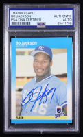 Bo Jackson Signed 1987 Fleer Glossy #369 RC (PSA) at PristineAuction.com