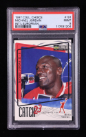 Michael Jordan 1997-98 Collector's Choice International European #191 Catch 23 Media Circus (PSA 9) at PristineAuction.com