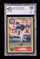 Greg Maddux 1987 Topps Traded XRC #70T (BCCG 10) at PristineAuction.com