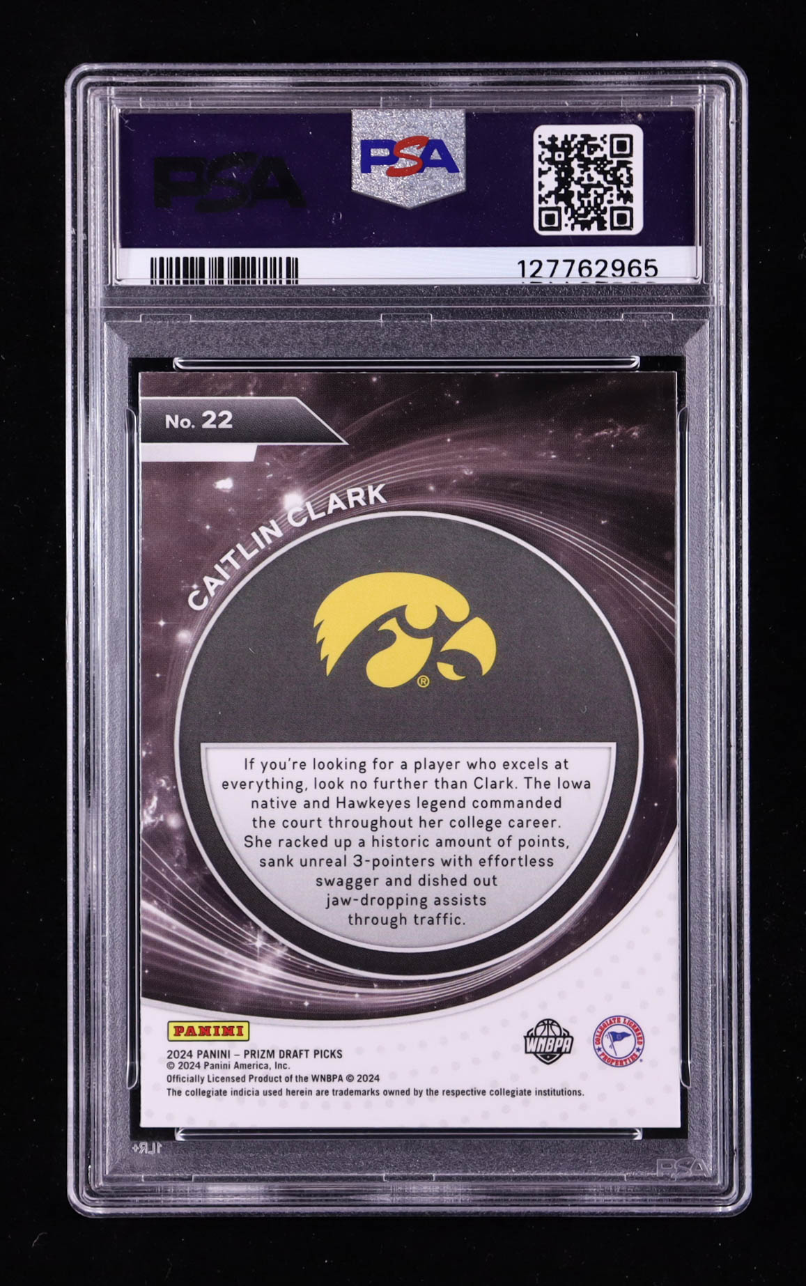 Caitlin Clark 2024-25 Panini Prizm Draft Picks Student Orientation #22 RC (PSA 10) at PristineAuction.com Caitlin Clark 2024-25 Panini Prizm Draft Picks Student Orientation #22 RC (PSA 10) at PristineAuction.com