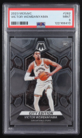 Victor Wembanyama 2023-24 Panini Mosaic #282 RC / City Edition (PSA 9) at PristineAuction.com
