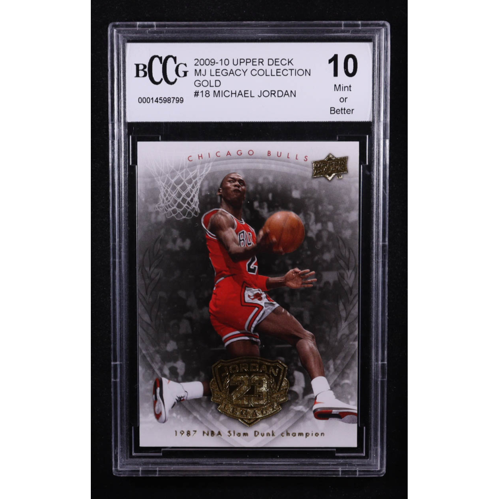 Michael Jordan 2009-10 Upper Deck Michael Jordan Legacy Collection Gold #18 (BCCG 10) at PristineAuction.com