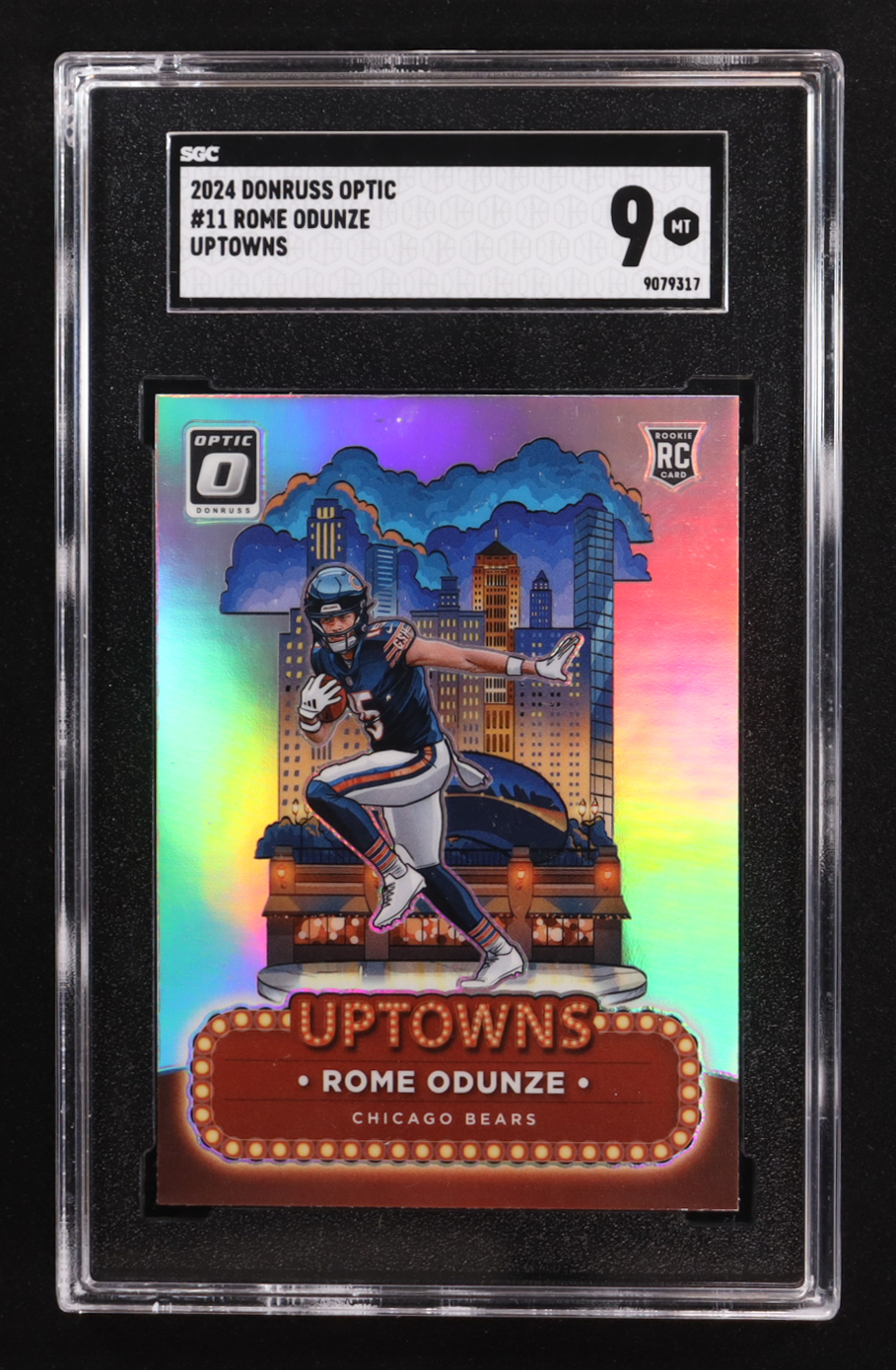 Rome Odunze 2024 Panini Donruss Optic Uptowns #11 RC (SGC 9) at PristineAuction.com Rome Odunze 2024 Panini Donruss Optic Uptowns #11 RC (SGC 9) at PristineAuction.com