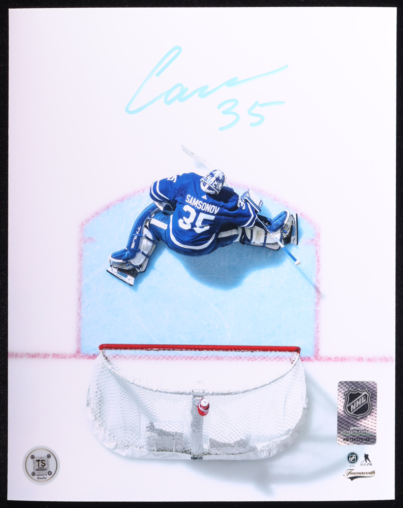 Ilya Samsonov Signed Maple Leafs 8x10 Photo (TS Sports Memorabilia) at PristineAuction.com Ilya Samsonov Signed Maple Leafs 8x10 Photo (TS Sports Memorabilia) at PristineAuction.com