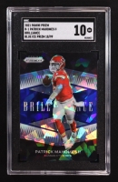 Patrick Mahomes II 2021 Panini Prizm Brilliance Blue Ice Prizm #B-1 #18/99 (SGC 10) at PristineAuction.com